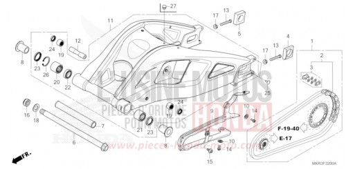 BRAS OSCILLANT CBR1000SPN de 2022